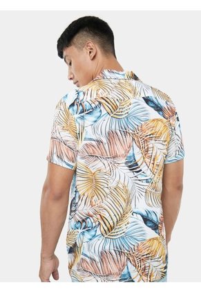 Camisa Para Hombre Manga Corta  Color Crudo Marca Seven Seven #45011692