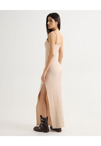 Vestido Para Mujer M/Sisa Largo Color Beige Marca Seven Seven #28171386 Seven Seven