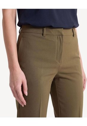 Pantalón Sastre De Caída Estructurada  Para Mujer Oliva Seven Seven