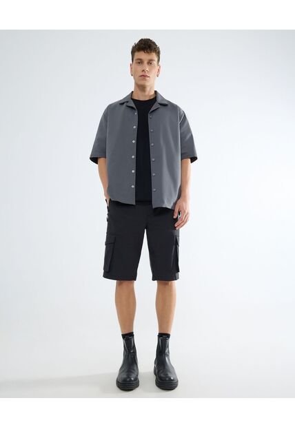 Bermuda Para Hombre Regular Corto Color Negro Marca Seven Seven #45100684