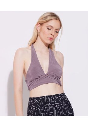 Camiseta Para Mujer Manga Sisa Color Taupe Marca Seven Seven #28095391