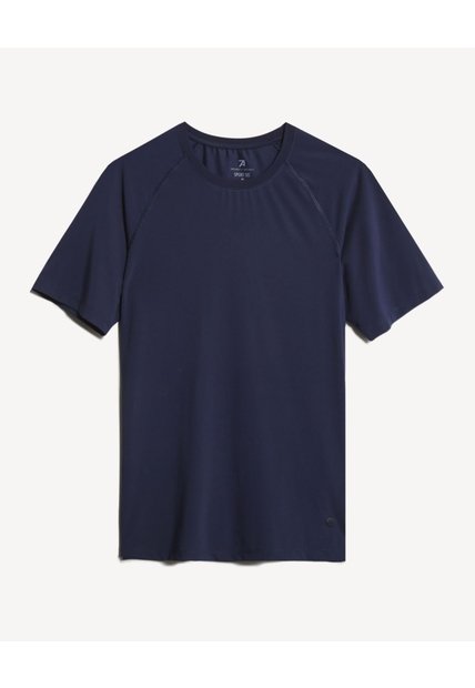 Camiseta Deportiva Texturizada  Para Hombre Azul Seven Seven