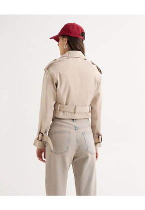 Chaqueta Para Mujer Trench Color Camel Marca Seven Seven #28080963