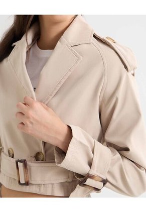 Chaqueta Para Mujer Trench Color Camel Marca Seven Seven #28080963