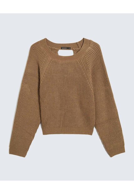 Saco Para Mujer Cuello Redondo Color Cafe Claro Marca Seven Seven #28330660