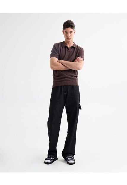 Jean Para Hombre Loose Color Negro Marca Seven Seven #45160609