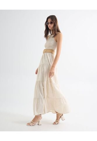 Vestido Para Mujer M/Sisa Largo Color Marfil Marca Seven Seven #28171369 Seven Seven