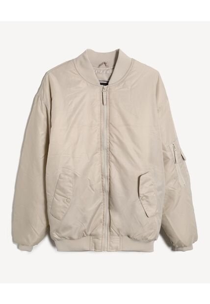 Chaqueta  Para Hombre Bomber Color Beige Marca Seven Seven #45080494