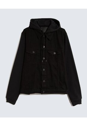 Chaqueta Para Hombre Trucker Color Negro Marca Seven Seven #45080455