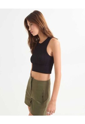 Camiseta Para Mujer Manga Sisa Color Negro Marca Seven Seven #28096121