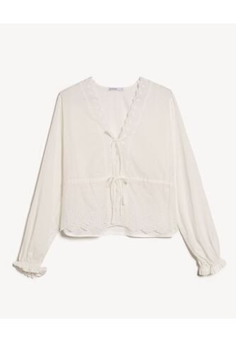 Blusa Para Mujer Manga Larga Color Crudo Marca Seven Seven #28124035 Seven Seven