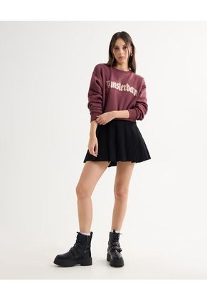 Buzo Para Mujer Cuello Redondo Color Vino Marca Seven Seven #28060454