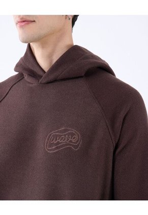 Buzo Para Hombre Hoodie Color Cafe Oscuro Marca Seven Seven #45060682