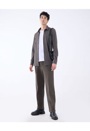 Camisa Para Hombre Manga Larga  Color Verde Oscuro Marca Seven Seven #45012065