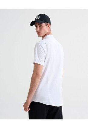 Camisa Para Hombre Manga Corta Sin Bolsillo Cuello Neru Color Crudo Marca Seven Seven #45012119