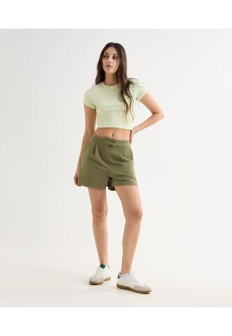 Short Para Mujer  Color Verde Oliva Marca Seven Seven #28191045 Seven Seven