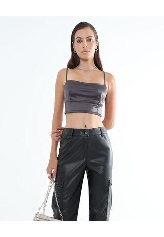 Blusa Para Mujer Manga Sisa Color Negro Marca Seven Seven #28123971 Seven Seven