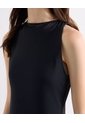 Vestido Maxi Fluido  Para Mujer Negro Seven Seven de Seven Seven