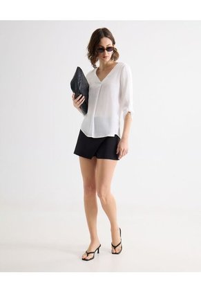 Short Para Mujer  Color Negro Marca Seven Seven #28190927