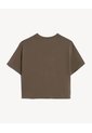 Camiseta Crop Amplia  Para Mujer Verde Seven Seven de Seven Seven
