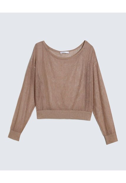Saco Para Mujer Cuello Redondo Color Cafe Claro Marca Seven Seven #28330657