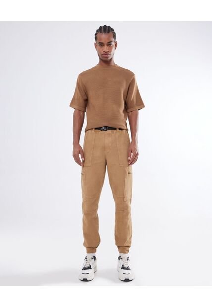 Pantalon Para Hombre Jogger Color Camel Marca Seven Seven #45071017