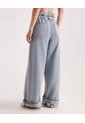 Jean Wide Leg Paper Bag  Para Mujer Azul Seven Seven de Seven Seven