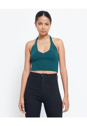 Camiseta Para Mujer Manga Sisa Color Verde Oscuro Marca Seven Seven #28095461