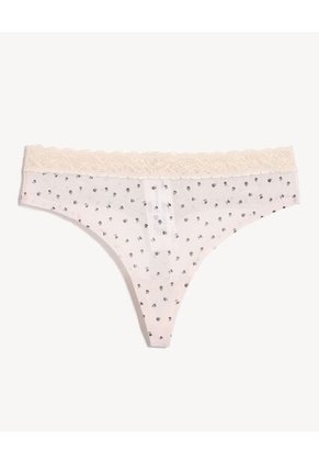 Panty Para Mujer Tanga Color Negro Marca Seven Seven #28800124