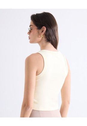 Camiseta Para Mujer Manga Sisa Moda Color Avena Marca Seven Seven #28096624