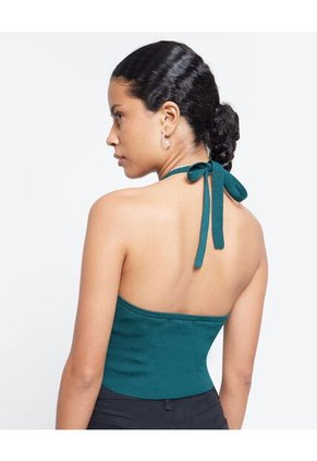 Camiseta Para Mujer Manga Sisa Color Verde Oscuro Marca Seven Seven #28095461