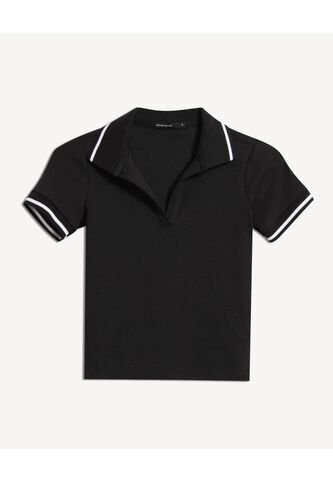 Camiseta Para Mujer Manga Corta Moda Color Negro Marca Seven Seven #28096555 Seven Seven