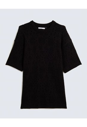 Camiseta Para Hombre Manga Corta Cuello Redondo Color Negro Marca Seven Seven #45092714