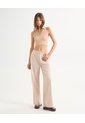 Pantalón Casual En Efecto Rústico  Para Mujer Marfil Seven Seven de Seven Seven