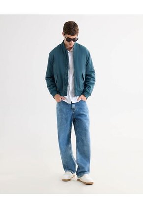 Chaqueta Para Hombre Bomber Color Agua Marca Seven Seven #45080468