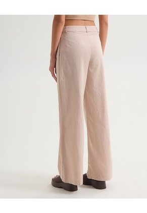 Pantalón Casual En Efecto Rústico  Para Mujer Marfil Seven Seven
