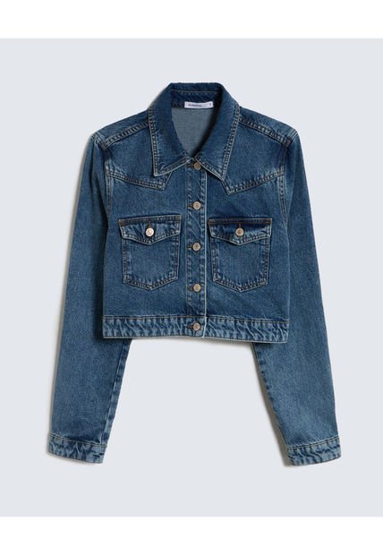 Chaqueta Para Mujer Trucker Color Azul Medio Marca Seven Seven #28080954