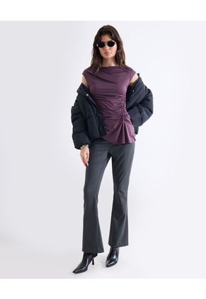 Camiseta  Para Mujer Manga Corta Cuello Redondo Color Morado Marca Seven Seven #28096592