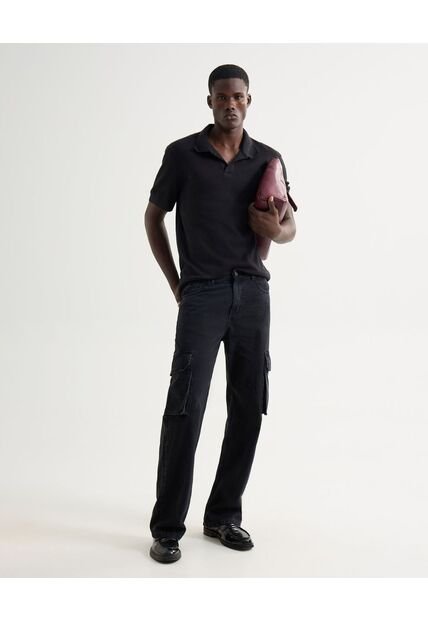 Jean Para Hombre Straight Color Negro Marca Seven Seven #45160588