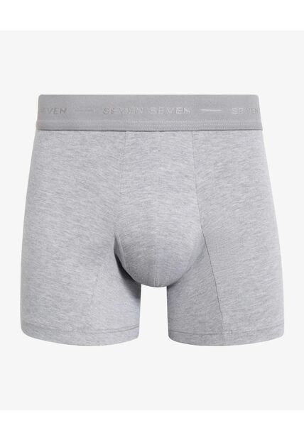 Boxer X3 Para Hombre Filete Medio Algodón Color Gris Marca Seven Seven #45000388