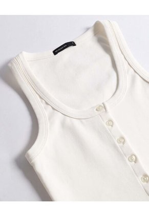 Camiseta  Para Mujer Manga Sisa Moda Color Crema Marca Seven Seven #28096623