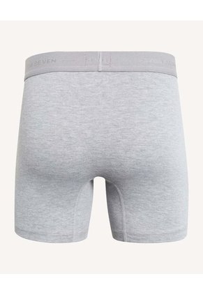 Boxer X3 Para Hombre Filete Medio Algodón Color Gris Marca Seven Seven #45000388