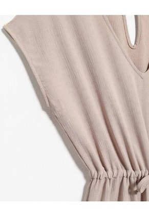 Enterizo  Para Mujer Manga Corta Color Taupe Marca Seven Seven #28320450