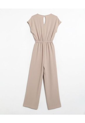 Enterizo  Para Mujer Manga Corta Color Taupe Marca Seven Seven #28320450