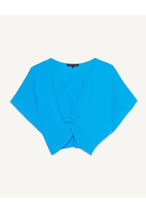 Blusa  Para Mujer Manga Corta Color Azul Marca Seven Seven #28123793