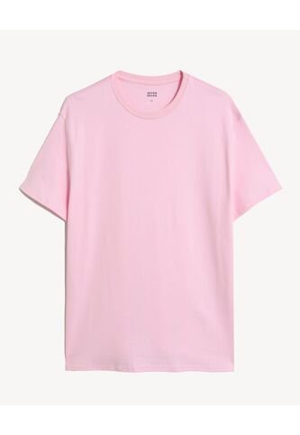 Camiseta  Para Mujer Manga Corta Cuello Redondo Color Rosa Marca Seven Seven #28096517 Seven Seven