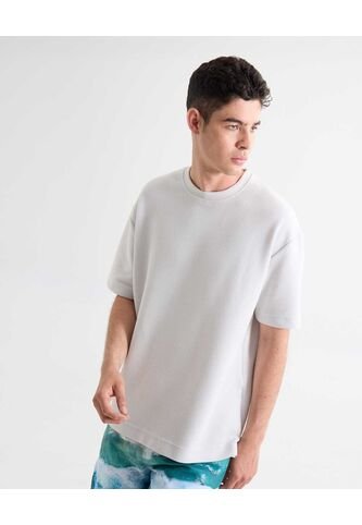 Camiseta Para Hombre Manga Corta Cuello Redondo Color Marfil Marca Seven Seven #45092672 Seven Seven