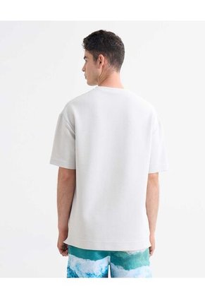 Camiseta Para Hombre Manga Corta Cuello Redondo Color Marfil Marca Seven Seven #45092672