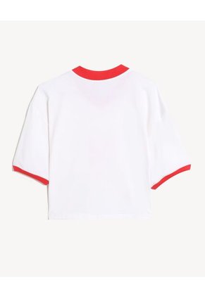 Camiseta  Para Mujer Manga Corta Cuello V Color Blanco Marca Seven Seven #28096641