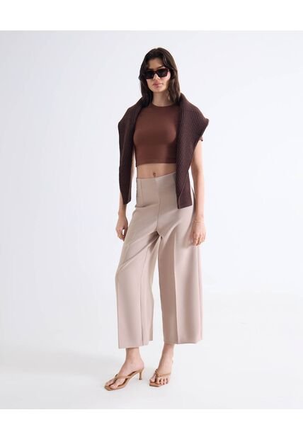 Pantalón  Para Mujer Moda Color Taupe Marca Seven Seven #28071997